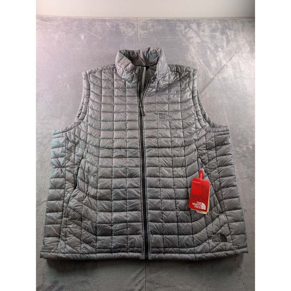 The North Face Thermoball Trek Vest Mens XXL Mid Grey Puffer NF0A3LHDV3T New
